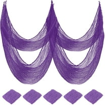 Tyidzon Halloween Creepy Gauze Cloth Decorations, Spooky Purple Mesh Fabric Cloths for Craft, Indoor Outdoor Scary Halloween Gauze for Party Supplies Home Wall Yard Decor