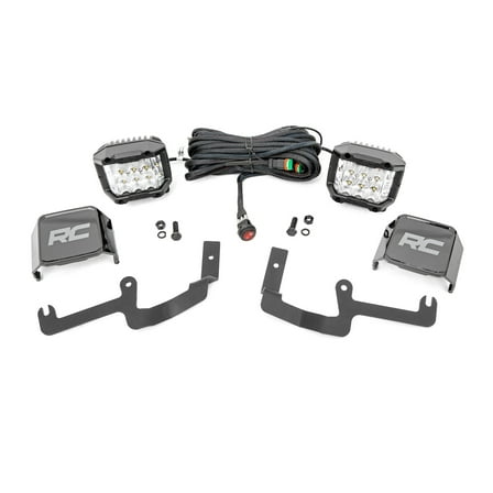 Rough Country 3" Wide Angle Lower Windshield Kit for 19-22 Silverado - 70845 Fits select: 2019-2022 CHEVROLET SILVERADO, 2022 CHEVROLET SILVERADO LTD