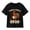 Black-125, variant on Kids' Fall Pumpkin Season Graphic T-Shirt, Autumn Floral Short Sleeve Shirt