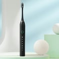 thumbnail image 4 of ZFYXGS Travel Electric Toothbrush for Adults with Case, 4 Brush Heads and 6 Modes, Black, 4 of 6