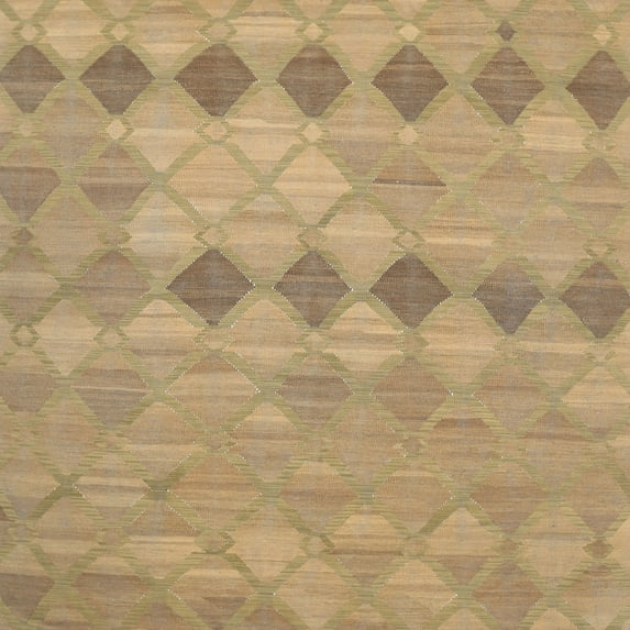 Ahgly Company Indoor Square Contemporary Sand Brown Southwestern Area Rugs, 6' Square