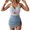 Blue, variant on WTOBBY Women's One-Piece Swimsuit Solid Color with Bra Pads Non-Steel Support Sexy Bikini Set Adjustable Straps for Beach Pool Summer Swimwear,Army Green L