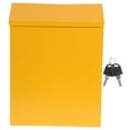 thumbnail image 5 of SEWCHICS 1Pcs Yellow Wall Mounted Mailbox Iron Large Storage Capacity for School Use, 5 of 8