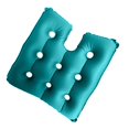 thumbnail image 3 of Prophylaxis Hemorrhoids Inflatable Cushion Protect buttocks Air Cushion Travel Gray, 3 of 9