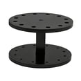thumbnail image 3 of Soporte de acrílico para organizador de escritorio o estante, práctico, resistente, para almacenamiento y organización, estante de exhibición de mesa, Redondo negro, 3 of 8