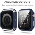 thumbnail image 5 of 14 Pack Case for Apple Watch Series 8 & Series 7 45mm with Tempered Glass Screen Protector, PC Hard Ultra-Thin Scratch Resistant Bumper Protective Cover for iWatch Series 8 7 45mm Accessories, 5 of 5