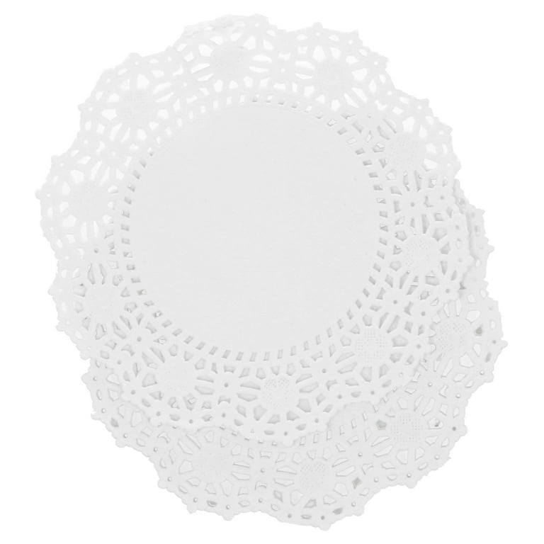 1000 Pack White 4 Inch Paper Lace Doilies for Desserts, Weddings