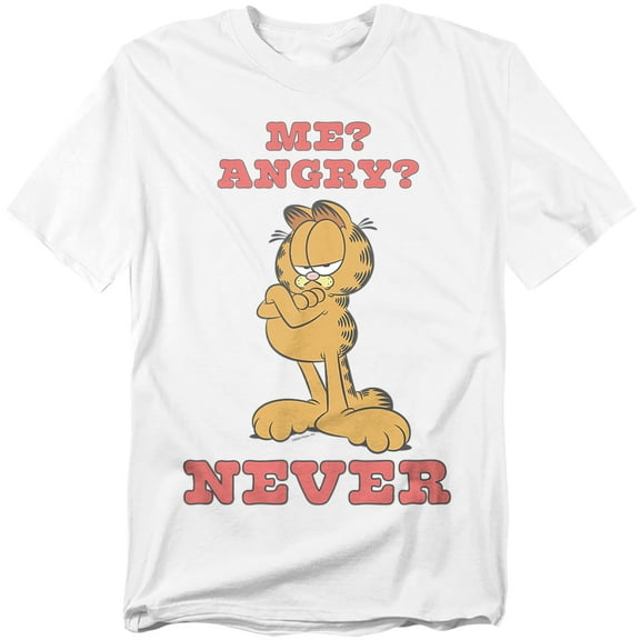 Garfield Whatevs Unisex Adult T Shirt (Medium) White