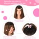 thumbnail image 4 of rizadores de doble capa, rodillos de flequillo, rizadores de pelo con agarre automático, rizadores de pelo, rizadores de pelo pegajosos, rizadores de plástico para peinar el cabello, herramienta (rosa, 4 of 5