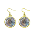 thumbnail image 1 of Animal círculo grande la foto Ear Dangle Golden Drop Earring Jewelry Mujer Unbranded M, 1 of 3