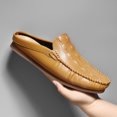 thumbnail image 4 of Men's Casual Loafers Slip On Leather Shoes Male Lightweight Slippers Driving Shoes Moccasins Classic Penny Loafer Flats Boat Shoes, 4 of 10