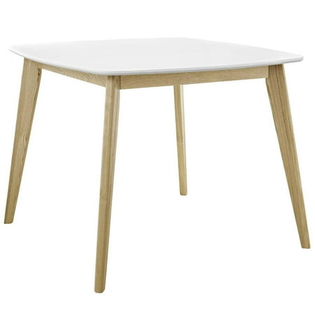 Modway Stratum 40 Modern Style MDF Wood Dining Table in White