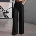 thumbnail image 2 of Kezqiaxn Business Casual Pants for Women Drawstring High Waisted Dressy Work Pants with Pockets Plus Size Clothes for Women, 2 of 9
