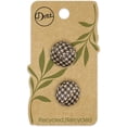 thumbnail image 2 of Dritz Recycled Leather Round Shank Button, 18mm, 3 Pack (6 Count), 2 of 6