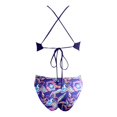 thumbnail image 4 of High Neck Halter Bikini Top Floral Swimsuits Two Piece Bathing Suits Triangle Bottoms for Women Teen Juniors, 4 of 5