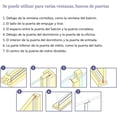 thumbnail image 4 of Guardapolvo para Puerta Exterior, Cubre Polvo para Puerta, Burlete para Puerta y Ventana, Tira de Sellado para Puerta, Tira de Sellado de Ventana para Antiviento, A Prueba de Insectos, 4 of 4