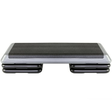 The Step Original Health Club Aerobic Step Risers in Black/Gray for Use ...