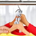 thumbnail image 3 of Clothes Hanger Connectors - 60 Pcs Multi-Level Cascading Hooks, Heavy Duty Plastic Mini Hooks for Space Saver Closet Organizer, 3 of 9
