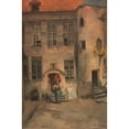 thumbnail image 3 of Charles Lefebvre 17x24 Black Modern Framed Museum Art Print Titled - Roman Courtyard (1880), 3 of 5