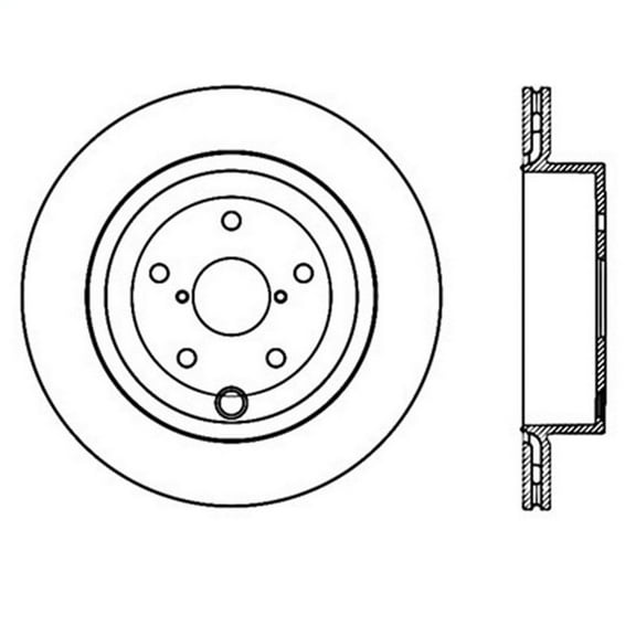 StopTech 126.47030SR StopTech Sport Rotors; Rear Right; Fits select: 2015-2017 SUBARU WRX, 2017 SUBARU BRZ