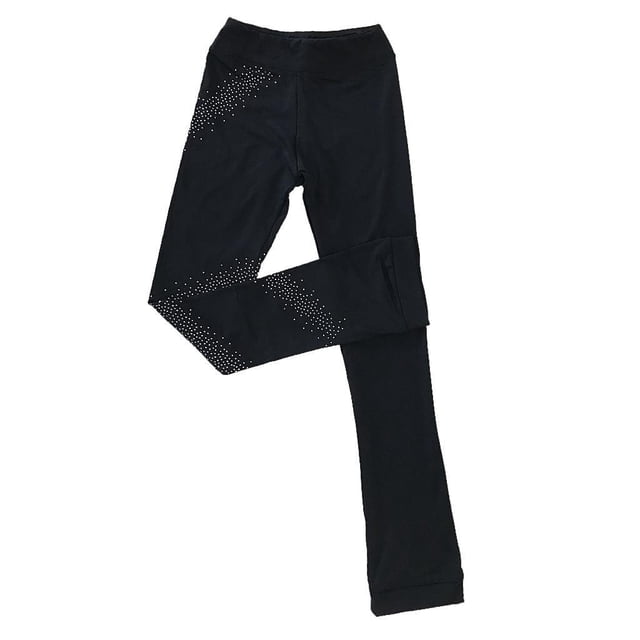 Greeniant Mallas de patinaje Crystal Sparkling Pants Leggings de patinaje artístico 110 Ropa Deportiva, Zapatos Estrella 160 cm