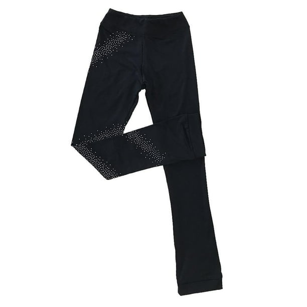 Soidarity Mallas de patinaje Crystal Sparkling Pants Leggings de patinaje artístico 110 Ropa Deportiva, Zapatos Estrella 170 cm