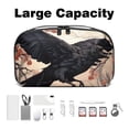 thumbnail image 3 of Crow Charger Organizer, Hard Drive Bags, Pocket Cord Organizer, Cable Organizer Clips - Oxford Fabric Waterproof Digital Storage Pouch, 3 of 6