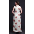 thumbnail image 4 of Bimba Floral Printed Front Slit Sleeveless Summer Spring Long Women BeachDress-X-Large, 4 of 5
