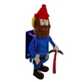 thumbnail image 2 of 32" Red and Blue Lighted Rudolph Nosed Reindeer Yukon Cornelius Christmas Outdoor Decoration - Clear Lights, 2 of 2