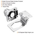 thumbnail image 4 of Unique Bargains 2.5' 90 Degree Twist Knob Keyed Alike Hasp Lock, Silver, 4 of 5
