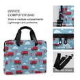 thumbnail image 4 of FORMRS 16" Laptop Bag Carrying Sleeve Case with Handle Travel Shoulder Briefcase, Red Truck Pattern, 4 of 8
