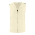 thumbnail image 2 of CAIXIA Womens Vest with Zipper Pocekts Lightweight Softshell Sleeveless Jacket Hiking Travel Golf Running Vest for Women, 2 of 4