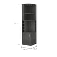 thumbnail image 2 of Gray Cabinet, Easy - Access Doors | Ideal for Corner Spaces in Kitchen or Bar | Keep Drinks Within Reach, 2 of 3