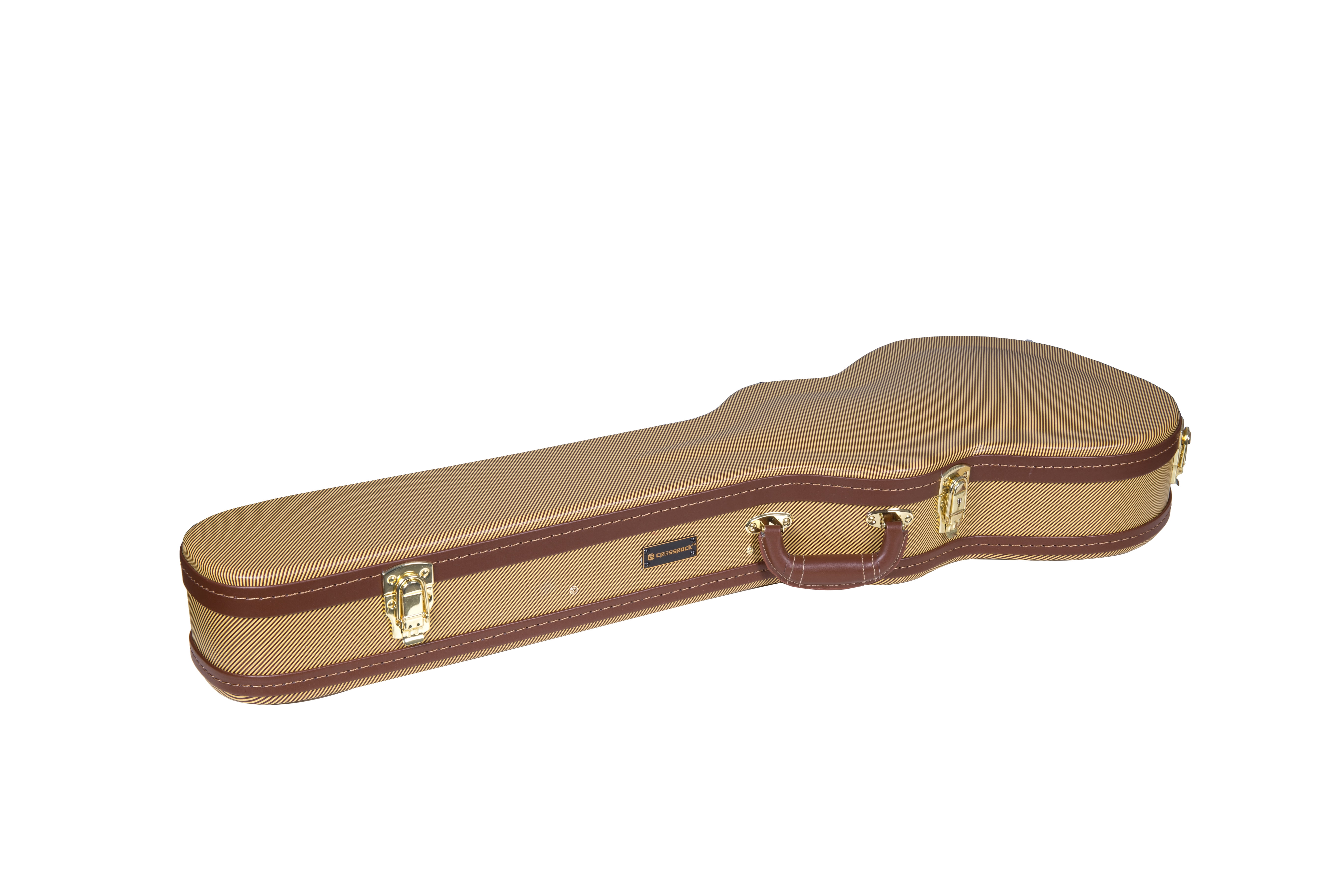 Crossrock Les Paul Electric Guitars Case with Semivintage Look Arched