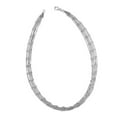 thumbnail image 3 of 925 Sterling Silver Beaded Necklace Chain Seven Strand 18 inch, 3 of 3