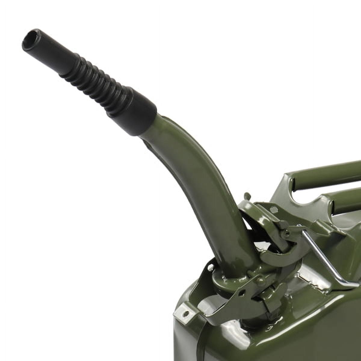20L Portable Fuel Storage Can with Spout, Army Green, Lightweight for Petrol/Diesel/Oil, Durable High-Grade Material