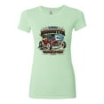 thumbnail image 2 of Wild Bobby, Ford Retro T-Bucket Roadster 1923 Vintage Garage Motors, Cars and Trucks, Women Slim Fit Junior Tee, Mint, Small, 2 of 4