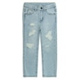 thumbnail image 1 of KIDSCOOL SPACE Baby Boys Jeans,Elastic Band Inside Ripped Washed Soft Cotton Denim Pants, 1 of 5