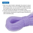 thumbnail image 3 of Uxcell 48 Yards Mesh Tube 3/16 Inch Decor Tubing Flex for Wreath,DIY Craft Light Purple, 3 of 3