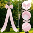thumbnail image 3 of Large Velvet Christmas Bow Decoration, 75x18 Inch Giant Ribbon Tree Topper Bowknot Decor for Holiday, Wedding, Birthday, Party, Door, Wall, or Backdrop Display – Big Festive Bow for Christmas Décor, 3 of 8