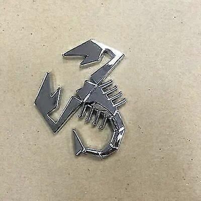 1X 3D Scorpion Car Metal Adhesive Badge Emblem Decal Sticker for Fiat 500 Punto Bravo Stilo Panda Abarth 500 Stickers