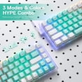 thumbnail image 3 of Teclado para juegos Redragon K631 PRO WT 65% inalámbrico RGB, 3 of 9