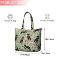 thumbnail image 4 of Rottweiler with Pioneer Flower Travel Tote Bags for Women Carry On,Large Weekender Bags for Women Travel,Multi Functional Duffle Bag for Work,Shopping,Sports, 4 of 5