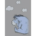 thumbnail image 2 of Boy's Winnie the Pooh Eeyore Sitting Looking At Clouds  Pull Over Hoodie Athletic Heather X Large, 2 of 4