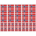 thumbnail image 1 of Calcomanías PremiumTT Tatuajes Temporales Bandera de Noruega 40 pzas, 1 of 3