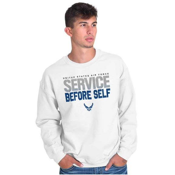 US Air Force USAF Service Before Self Sweatshirt for Men or Women Brisco Brands S