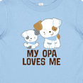 thumbnail image 4 of Inktastic My Opa Loves Me Grandson Boys Baby T-Shirt, 4 of 5