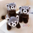 thumbnail image 5 of Panda gris realista para niños, Animal de peluche de mapache, lindo Panda, regalo de cumpleaños, regalo de Navidad563, 5 of 5