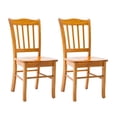 thumbnail image 2 of Home Square 4-Piece Set with 2 Dining Benches & 2 Dining Chairs in Oak, 2 of 9