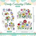 thumbnail image 2 of 4 Sheets 11.7x8.3inch Colorful Wildflowers Butterfly Stick and Stitch Water Soluble Stabilizer Hand Embroidery for DIY Sewing Embroidery Adhesive Hand Sewing Stabilizers Non-Woven Fabric, 2 of 7
